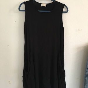 black relaxed dress